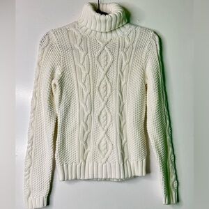 Ralph Lauren Never Worn Gorgeous White Turtle Neck Sweater Women's Sz Small